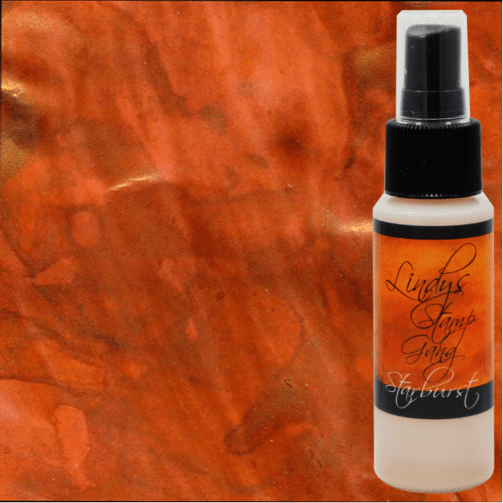 Спрей Starburst "Red Hot Poker Orange Shimmer Spray" от Lindys Stamp Gang