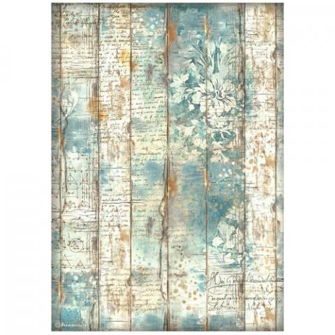 Бумага рисовая для декупажа А4 "Alterego Wood Background" от STAMPERIA