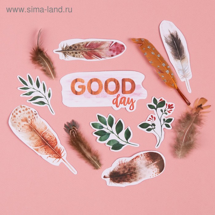 Набор декоративных перьев "Good day"