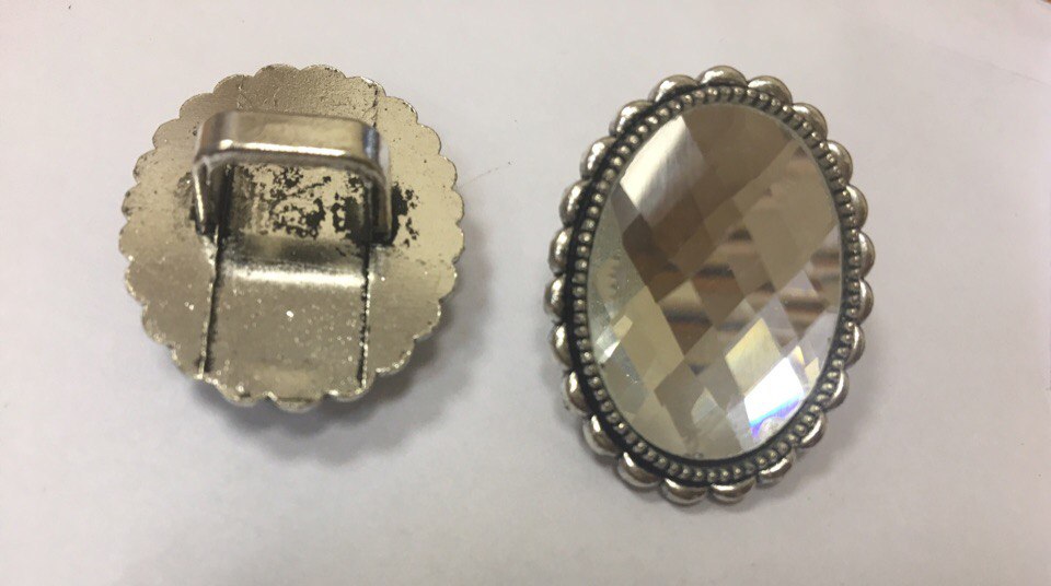 Декоративное украшение с камушком, прозрачный