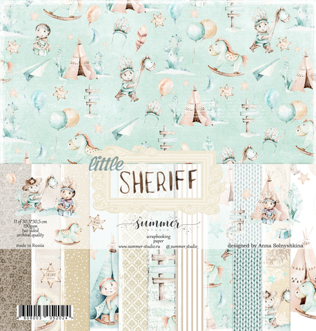 Набор бумаги "Little Sheriff" от Summer Studio