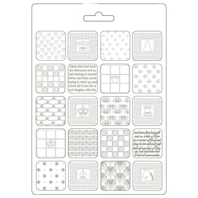 Молд пластиковый Alice Patchwork, формат А5, Stamperia 