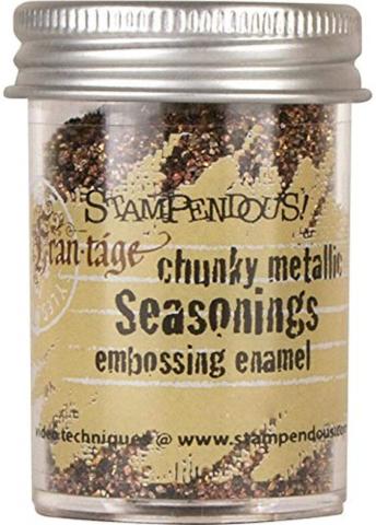 Пудра-эмаль для эмбоссинга Frantage Chunky metallic Seasonings Stampendous