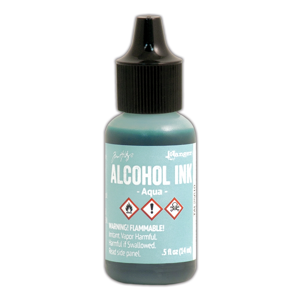 Чернила Alcohol Ink цвет Aqua от Tim Holtz