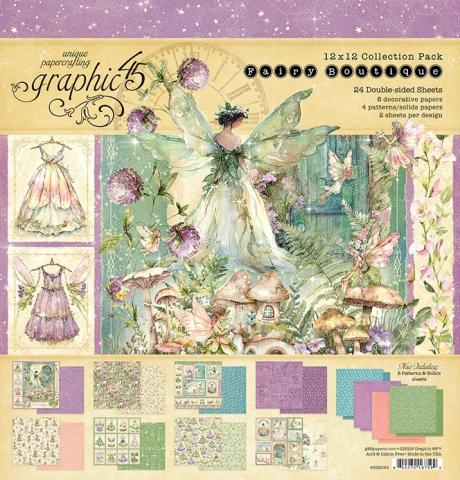 Набор бумаги из коллекции "Fairy Boutique" 12 листов 30*30см