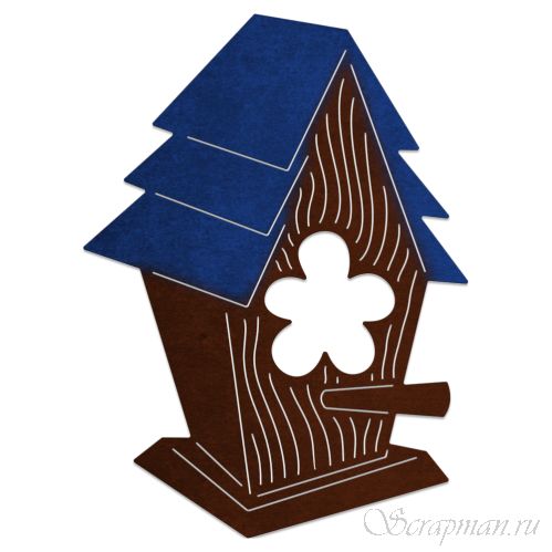 Нож "Whimsical Birdhouse" от Cheery Lynn Designs