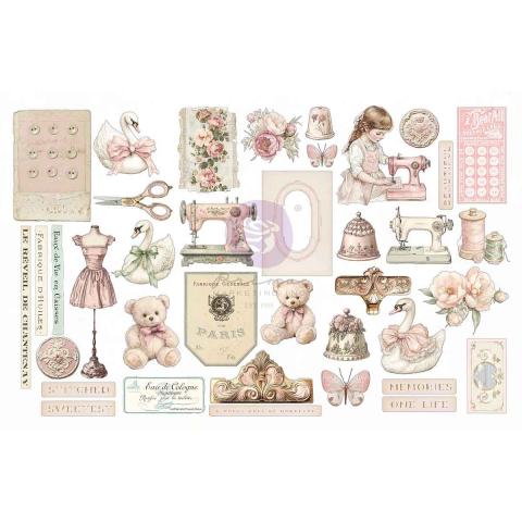 Набор высечек с фольгированием Пуговицы из коллекции "BUTTONS & KEEPSAKES"