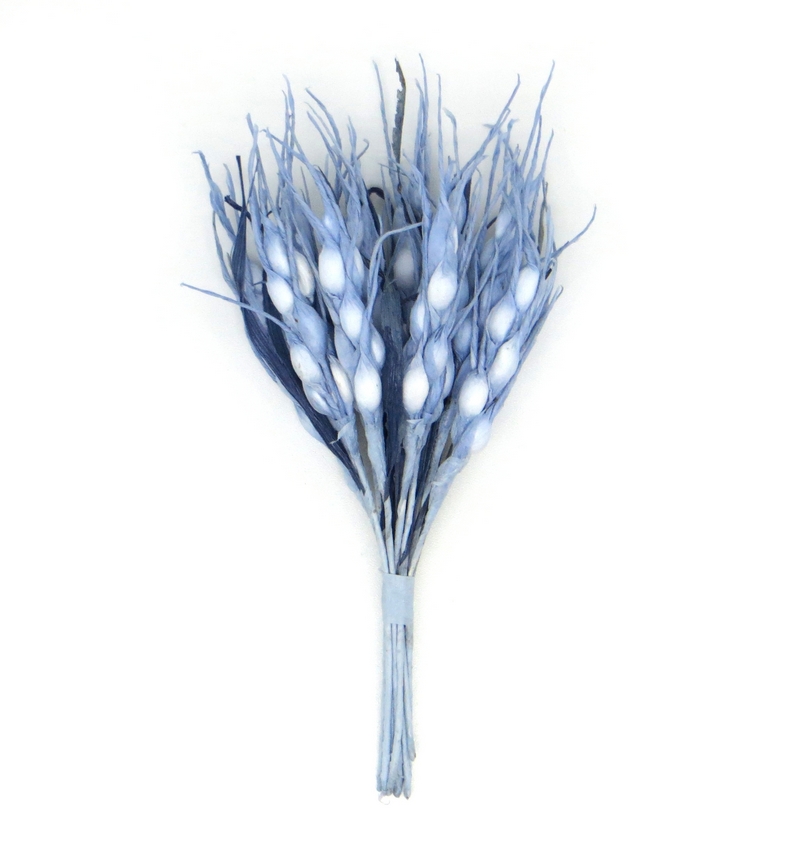 Декоративный букетик "Колоски", цвет "Голубой"