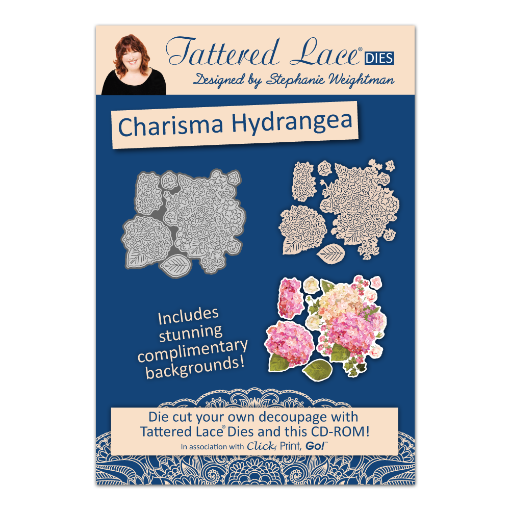 Набор ножей + CD диск "Charisma Hydrangea" от Tattered Lace