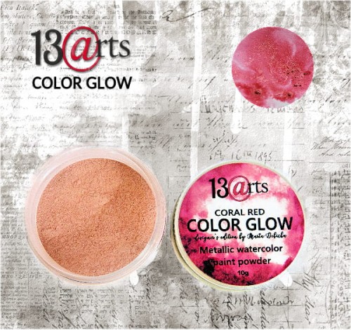 Сухая краска Color Glow Coral Red 10гр