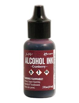 Чернила Alcohol Ink цвет Cranberry от Tim Holtz