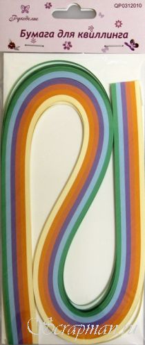 Бумага для квиллинга "Ассорти 4" 5мм., 6 цветов Рукоделие