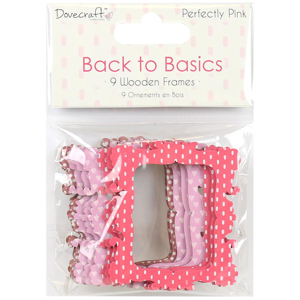 Набор деревянных рамок из коллекции "Back To Basics Perfectly Pink"