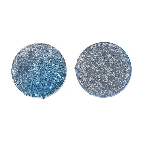 Набор граненых камушков, цвет серо-синий