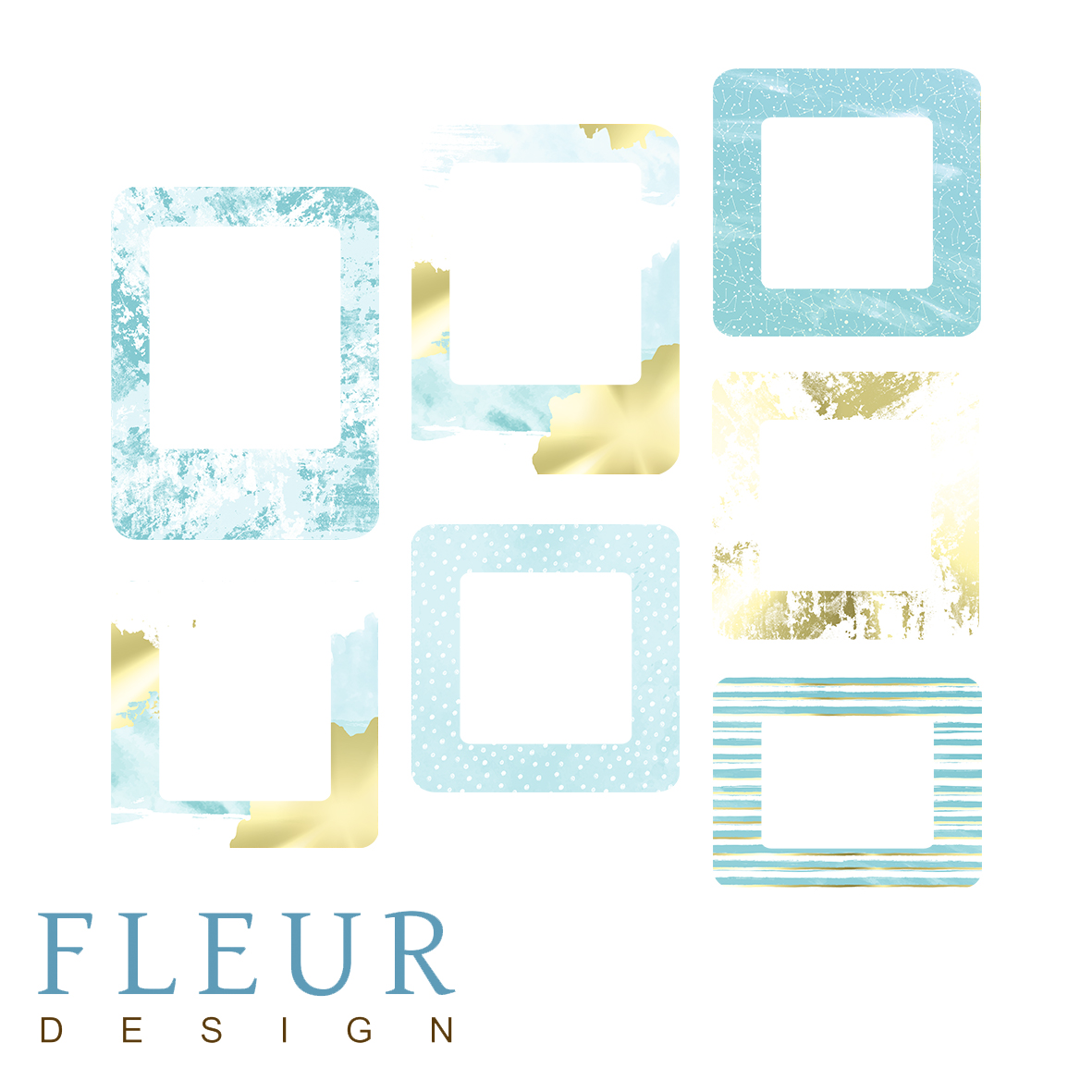 Набор рамочек "Васильковый луг" из коллекции "Pretty tiffany"