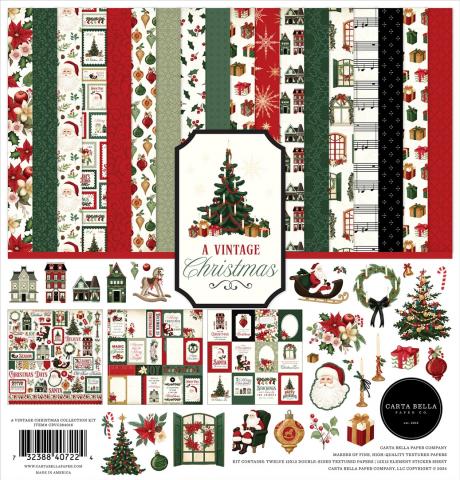 Набор бумаги (KIT) из коллекции "A Vintage Christmas"