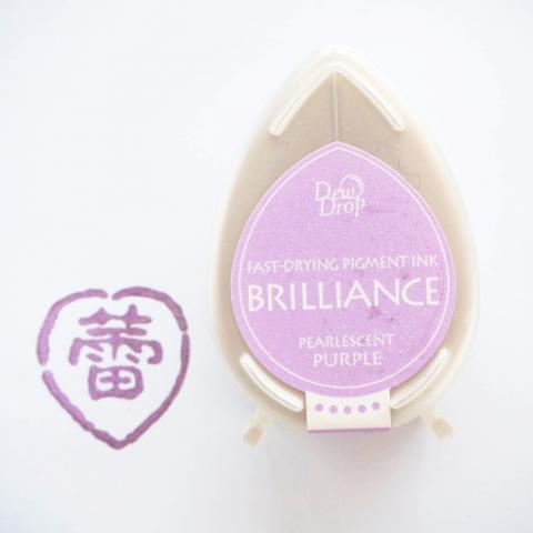 Штемпельная подушечка капля Brilliance "Pearlescent Purple"