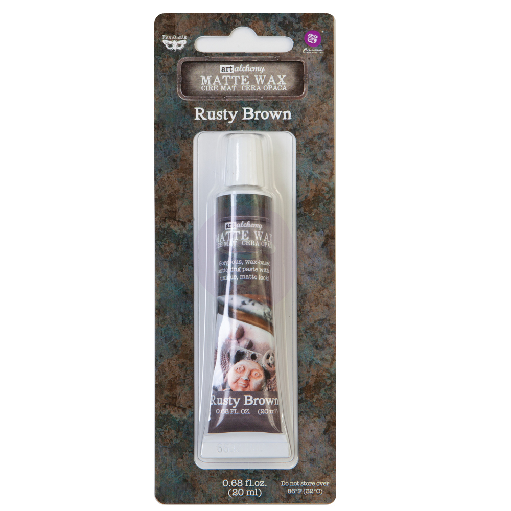 Восковая паста Art Alchemy Matte Wax - "Rusty Brown" 20мл от Prima Marketing от магазина ScrapMan.ru