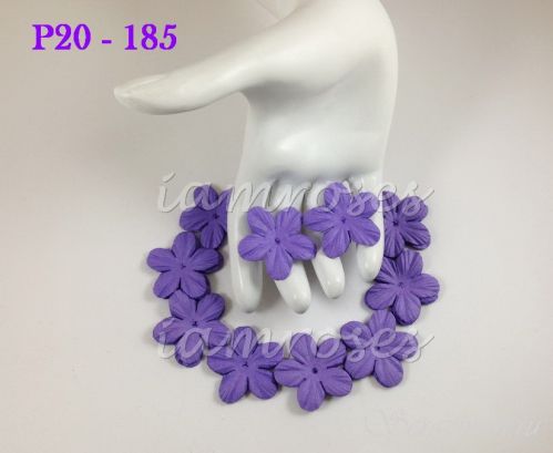 Плоские декоративные цветы, фиолетовые, 4 см. от магазина ScrapMan.ru