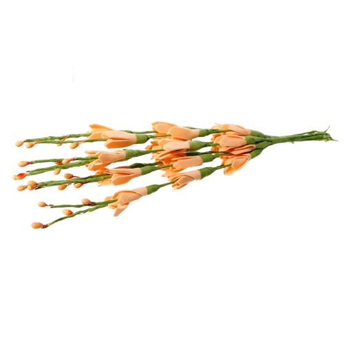 Набор веточек с цветами, цвет персиковый