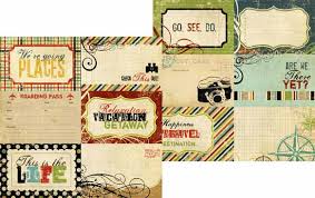Бумага "Journaling Cards 2" из коллекции "Destinations" от магазина ScrapMan.ru