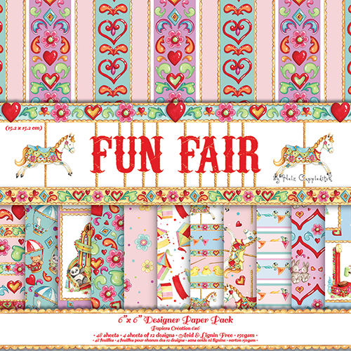 Набор бумаги "Fun Fair" 12 листов