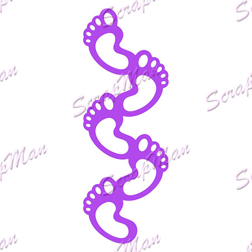 Нож для вырубки "Бордюр ножки" от ScrapMan