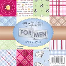 Набор бумаги для открыток "For Men" 12 листов от магазина ScrapMan.ru