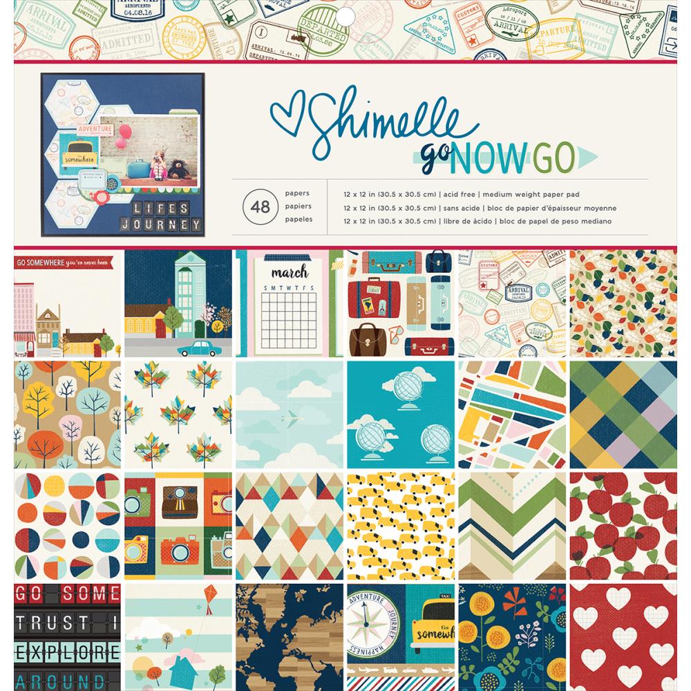 Набор бумаги из коллекции "Shimelle Go Now Go" 24 листа от магазина ScrapMan.ru