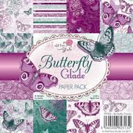 Набор бумаги для открыток "Butterfly Glade" 12 листов от магазина ScrapMan.ru