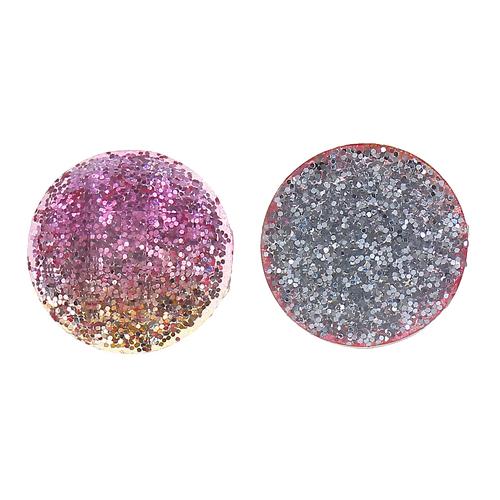 Набор граненых камушков, цвет розово-желтый