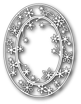 Нож "Snowflake Oval Frame" от Memory Box