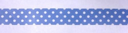 Бумажный скотч с принтом "Светло-Фиолетовая ленточка в горошек" от магазина ScrapMan.ru