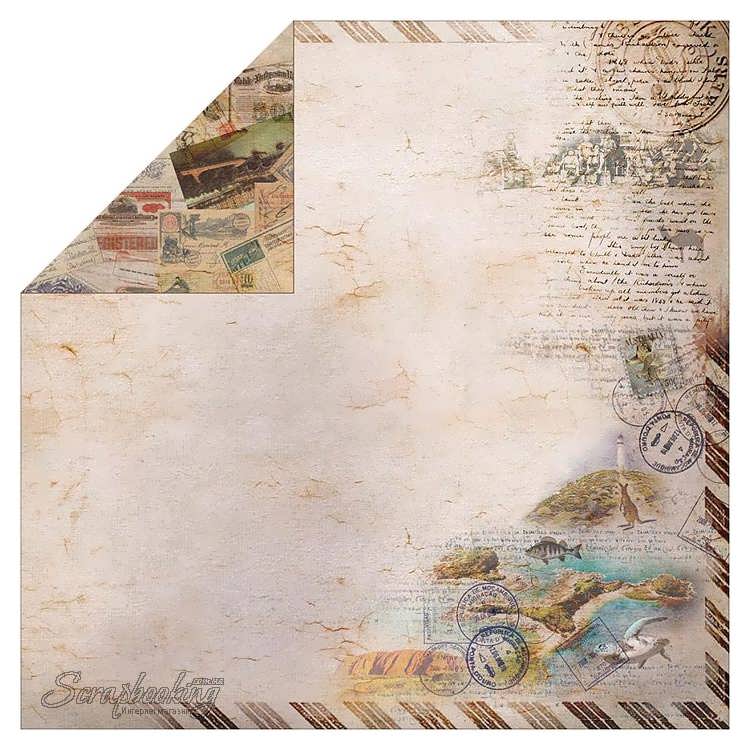 Бумага "Путешествие 2" от FabScraps