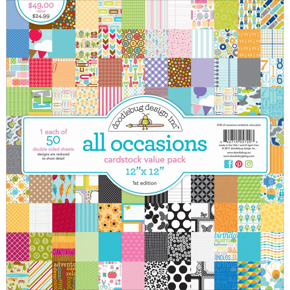 Набор бумаги "All Occasions" 50 листов