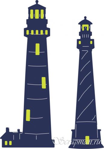 Нож "Lighthouses" от Cheery Lynn Designs