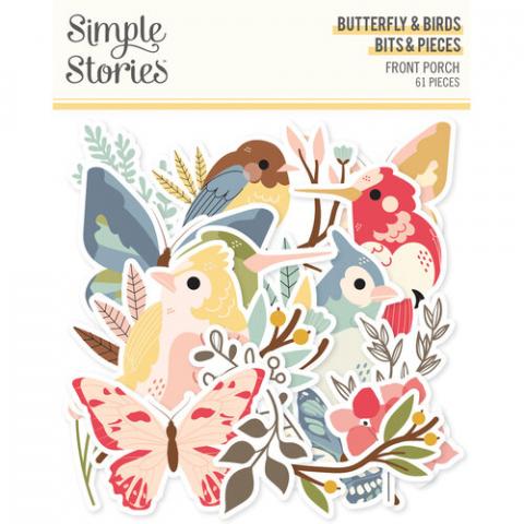 Набор высечек из коллекции "Simple Stories Front Porch" 61 штука