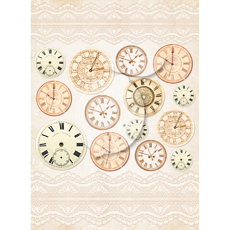 Лист с картинками для вырезания Vintage time 035 из коллекции "Grow old with me"