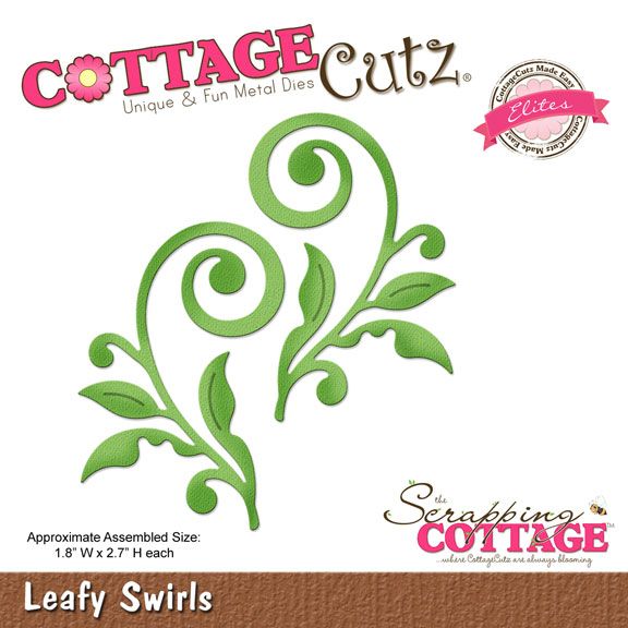 Нож для вырубки "Leafy Swirls" от Cottage Cutz