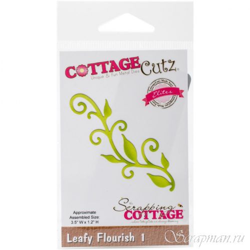 Нож для вырубки Leafy Flourish-1 от Cottage Cutz