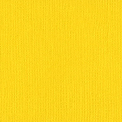 Кардсток однотонный с текстурой "холст" цвет "Bazzill Yellow"