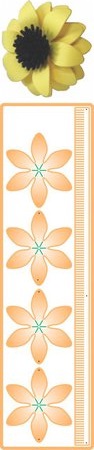 Нож "Black Eyed Susan Strip" от Cheery Lynn Designs