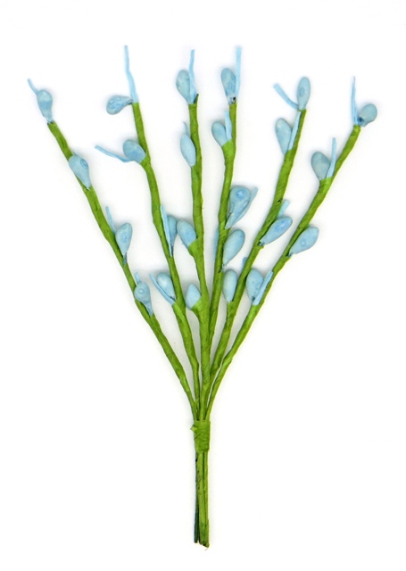 Декоративный букетик "Весенний" голубой