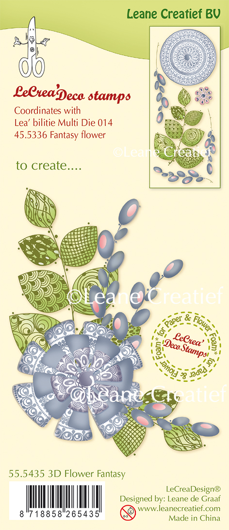 Набор штампов "3D Flower Fantasy" от Leane Creatief