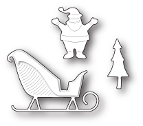 Набор ножей "Santa’s Happy Sleigh" от Memory Box от магазина ScrapMan.ru