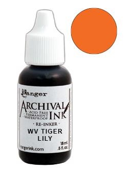 Заправка для штемпельной подушечки Archival Ink "Tiger Lily" от Ranger
