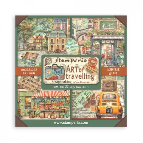 Набор бумаги "Art of Traveling" 22 листа от Stamperia 