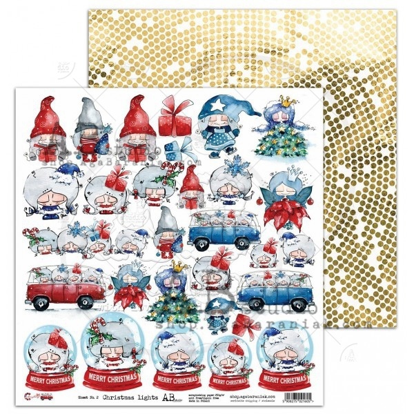 Лист Christmas lights из коллекции "Christmas Days" от магазина ScrapMan.ru