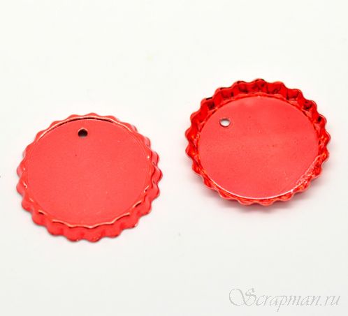 Подвеска "Бутылочная пробка" красная