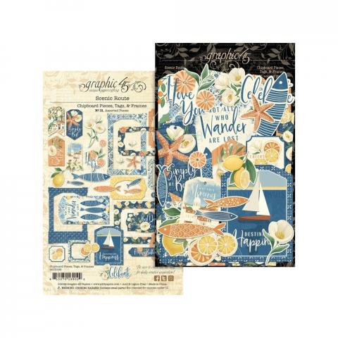 Набор чипборда из коллекции Живописный маршрут "Scenic Route" от Graphic 45